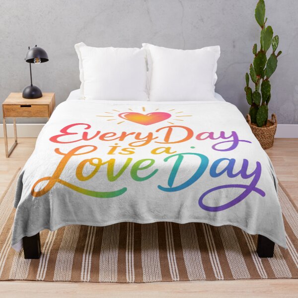 Item preview, Every Day Is a Love Day – Positive Romance Typography Shirt designed and sold by RMTrendy.