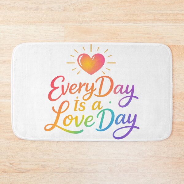 Item preview, Every Day Is a Love Day – Positive Romance Typography Shirt designed and sold by RMTrendy.