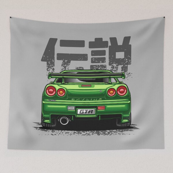 Item preview, Monster Skyline GTR R34 (Envy Green) designed and sold by JioojiProject.