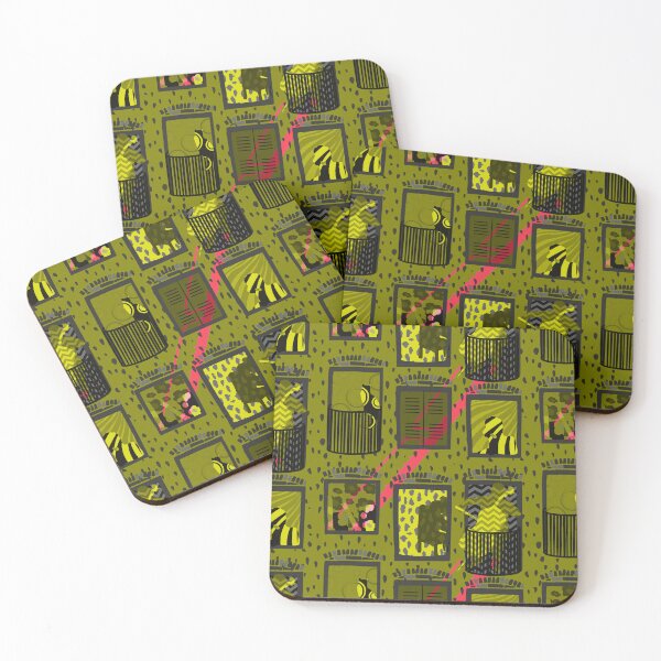 Item preview, Storey-telling maximalist buildings - olive designed and sold by HillsandSheep.