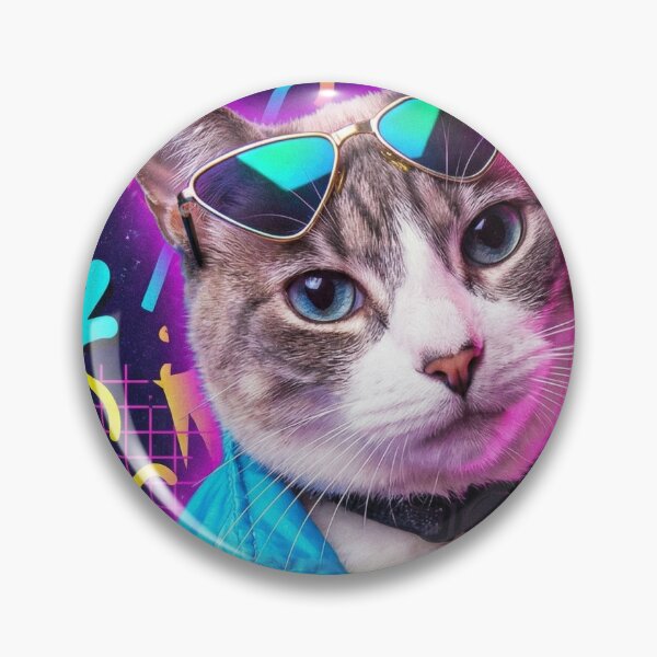 Item preview, As If! - Retro 90s Cool Cat in Windbreaker designed and sold by christinaabken.