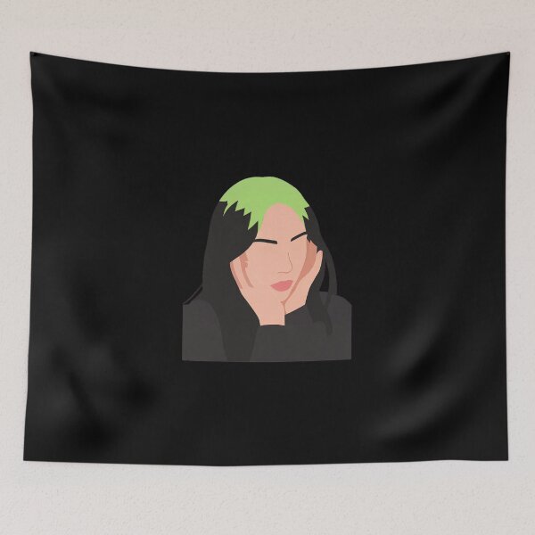 Item preview, Billie Eilish Lineless Illustration designed and sold by dsxclothing.