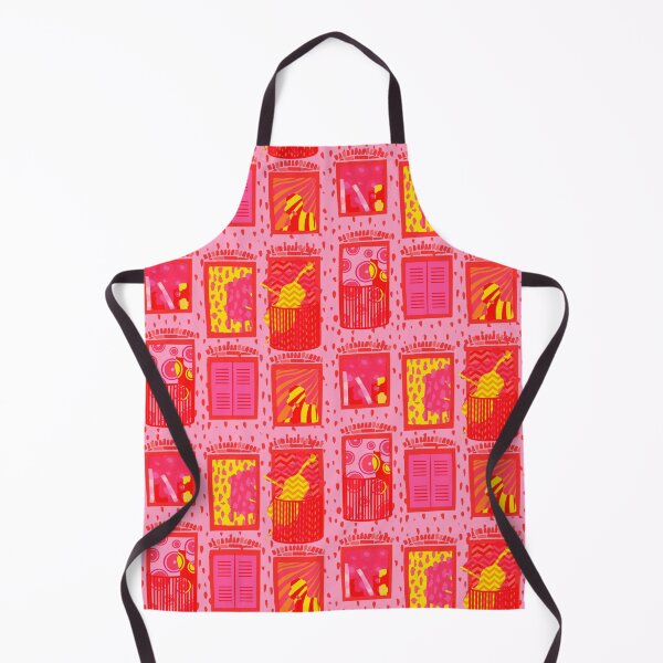 Item preview, Storey-telling maximalist buildings - pink designed and sold by HillsandSheep.