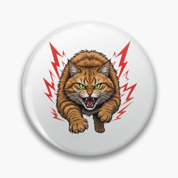 Item preview, Angry Cat Energy  – Savage Feline Rage Meme Art designed and sold by JaiSoftStudio.