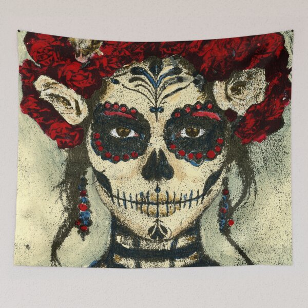 Item preview, La Catrina Blanca designed and sold by ElvisSantanaArt.