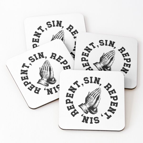 Item preview, Sin and Repent | Praying Hands designed and sold by ProdbyNiECO.