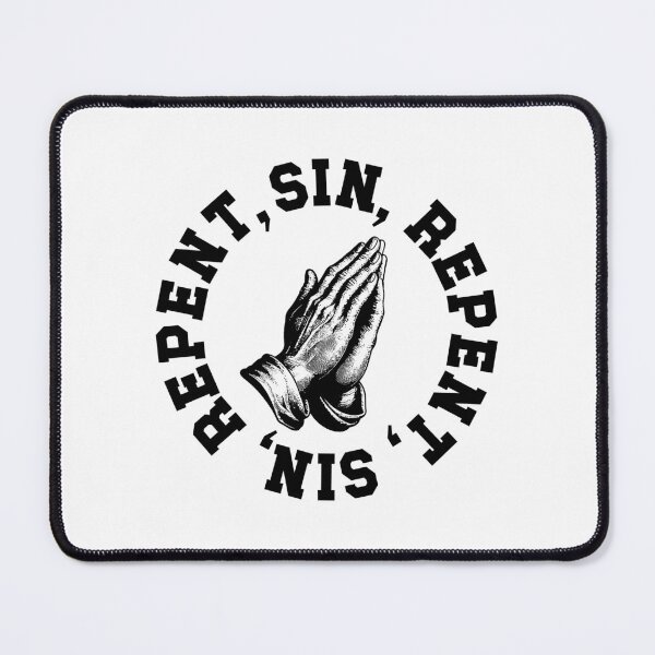 Item preview, Sin and Repent | Praying Hands designed and sold by ProdbyNiECO.