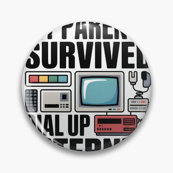 Item preview, My Parents Survived Dial-Up Internet – Retro Computer Tee designed and sold by WEAR-YOUR-MIND.