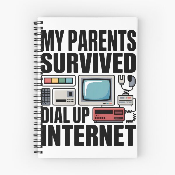 Item preview, My Parents Survived Dial-Up Internet – Retro Computer Tee designed and sold by WEAR-YOUR-MIND.