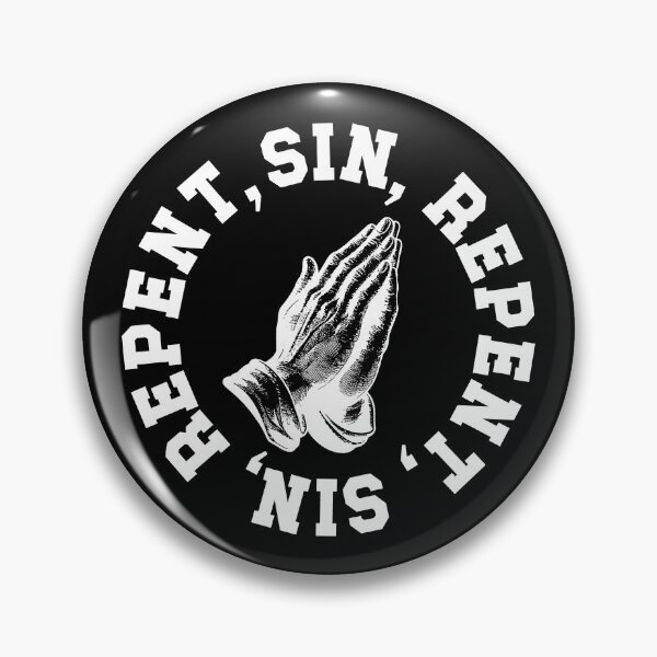 Item preview, Sin and Repent | Praying Hands designed and sold by ProdbyNiECO.