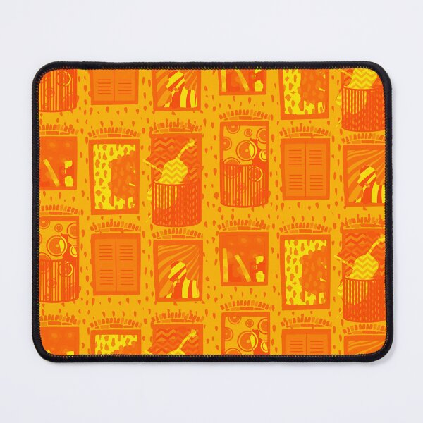 Item preview, Storey-telling maximalist buildings - orange designed and sold by HillsandSheep.