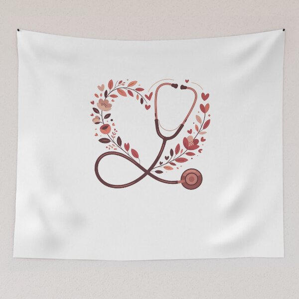 Item preview, Floral Stethoscope designed and sold by Sweetvoilet.