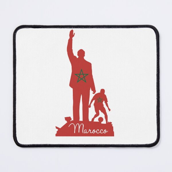 Item preview, Statue of Patrice Lumumba with the Moroccan flag designed and sold by Wolagno.