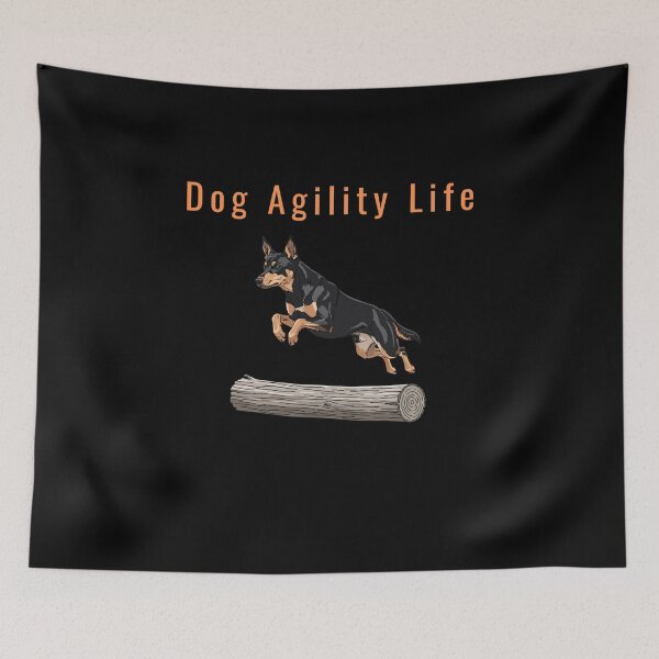 Item preview, Dog Agility Life – Active Dog Sports Lover Illustration designed and sold by glowtrendz.