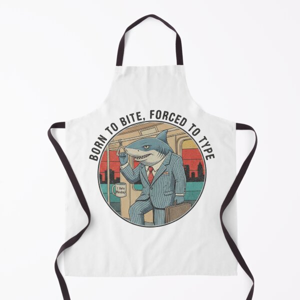 Item preview, Corporate Shark Office Worker – Born to Bite Forced to Type 90s Vintage Graphic designed and sold by FakeJoo.