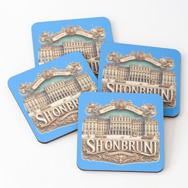 Item preview,  Schönbrunn Palace – Cute 3D Sketch Label of Austria,  designed and sold by PaintMeWorld.