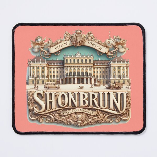 Item preview, Schönbrunn Palace – Cute 3D Sketch Label of Austria, designed and sold by PaintMeWorld.