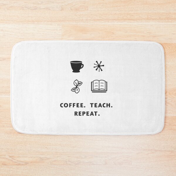 Item preview, Coffee Teach Repeat Minimalist Educator Gift designed and sold by ProWorkVibes.