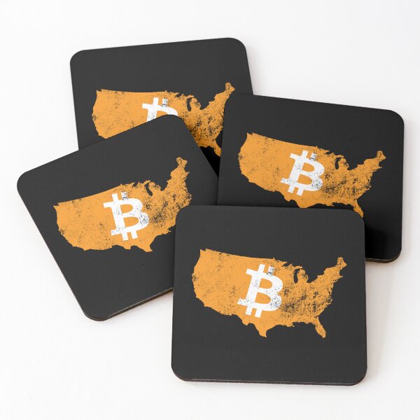 Item preview, USA America Map Bitcoin Grunge designed and sold by CyberRex.