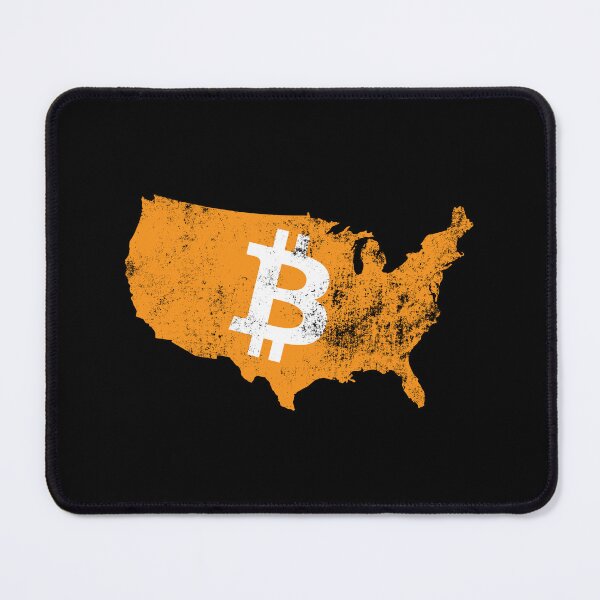 Item preview, USA America Map Bitcoin Grunge designed and sold by CyberRex.