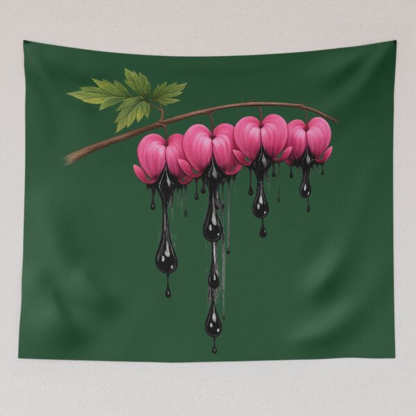 Item preview, Bleeding Hearts – Gothic Botanical of Dark Romance designed and sold by Mouraludia.