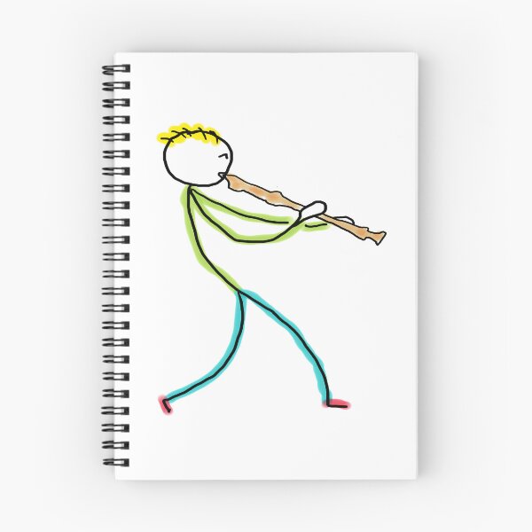 Item preview, Recorder Playing Stickman designed and sold by Mark-Ewbie.