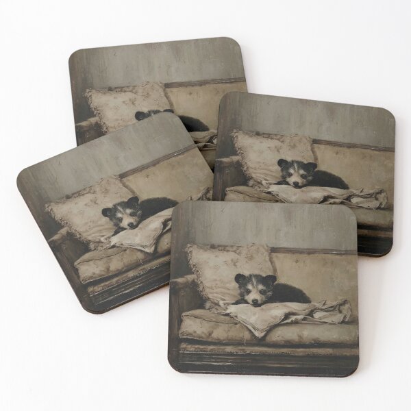 Item preview, Puppy bear Resting on Antique Sofa designed and sold by lautir.