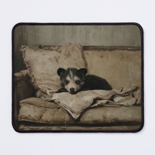 Item preview, Puppy bear Resting on Antique Sofa designed and sold by lautir.