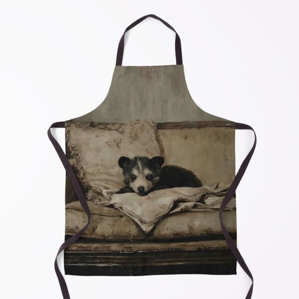 Item preview, Cachorro de oso descansando en un sofá antiguo designed and sold by lautir.