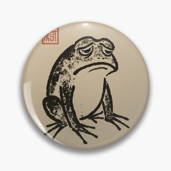 Item preview, Cute Cottagecore Frog Crying Funny Japanese Aesthetic Design designed and sold by Jokerstyle.