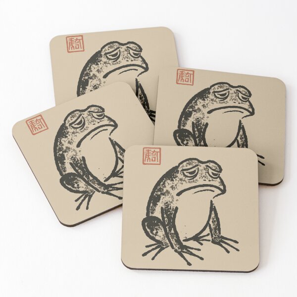 Item preview, Cute Cottagecore Frog Crying Funny Japanese Aesthetic Design designed and sold by Jokerstyle.