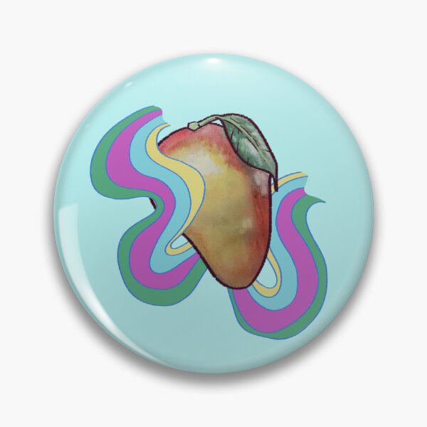 Item preview, wavy mango watercolour and digital designed and sold by Madie Kay.