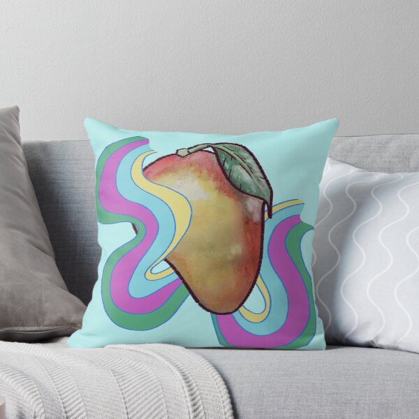 Item preview, wavy mango watercolour and digital designed and sold by Madie Kay.