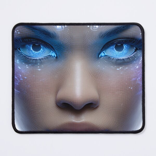 Item preview, Futuristic Human-Like AI with Circuit Patterns designed and sold by Artessie.
