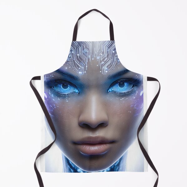 Item preview, Futuristic Human-Like AI with Circuit Patterns designed and sold by Artessie.