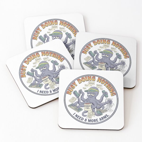 Item preview, Busy Doing Nothing Octopus – Funny Multi-tasking Error 90s Vintage Graphic designed and sold by FakeJoo.