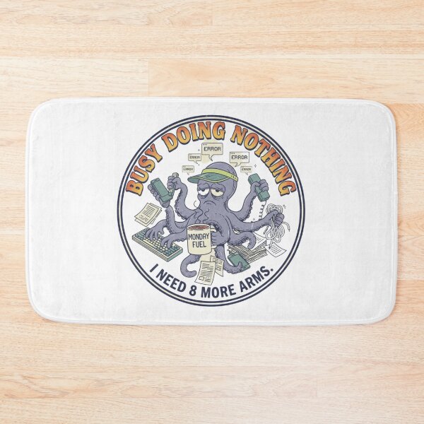 Item preview, Busy Doing Nothing Octopus – Funny Multi-tasking Error 90s Vintage Graphic designed and sold by FakeJoo.