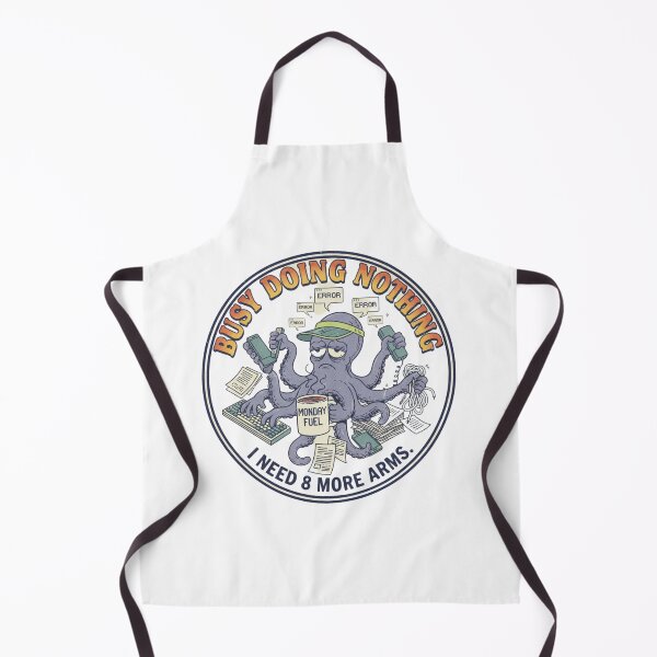 Item preview, Busy Doing Nothing Octopus – Funny Multi-tasking Error 90s Vintage Graphic designed and sold by FakeJoo.