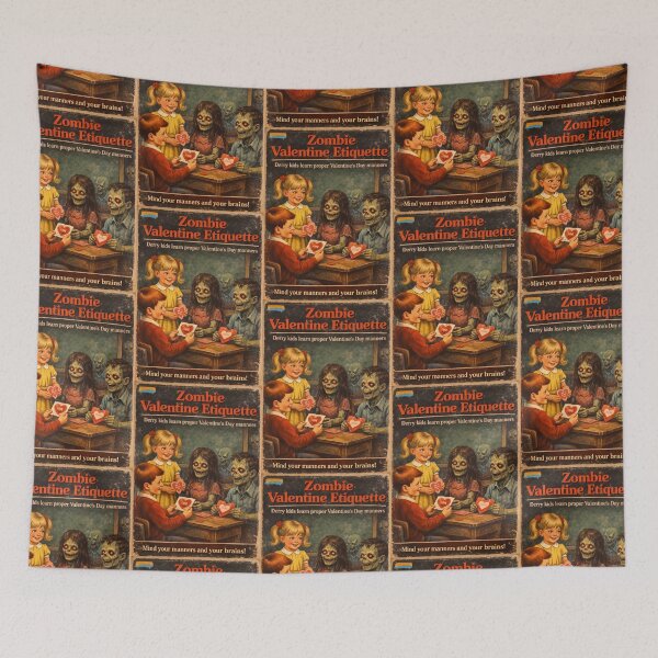 Item preview, Zombie Valentine Etiquette designed and sold by Rare Plus Apparel!.