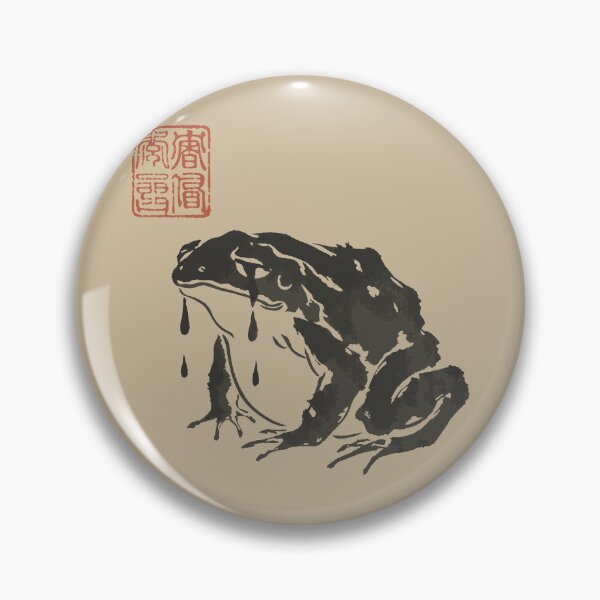 Item preview, Cute Cottagecore Frog Crying Funny Japanese Aesthetic Design designed and sold by Jokerstyle.
