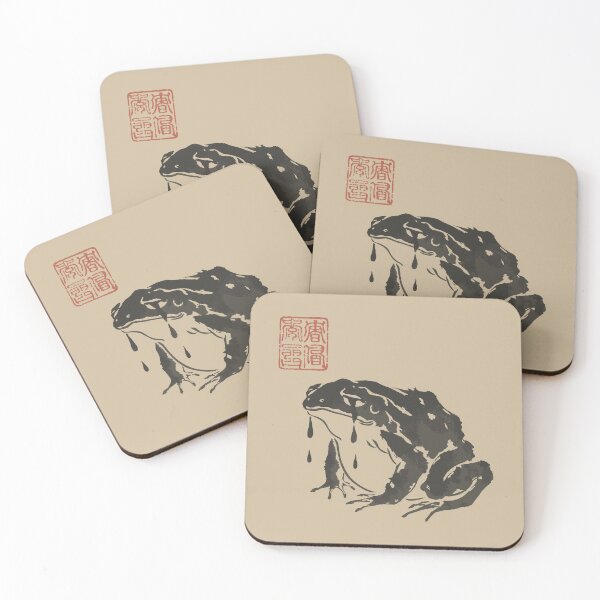 Item preview, Cute Cottagecore Frog Crying Funny Japanese Aesthetic Design designed and sold by Jokerstyle.