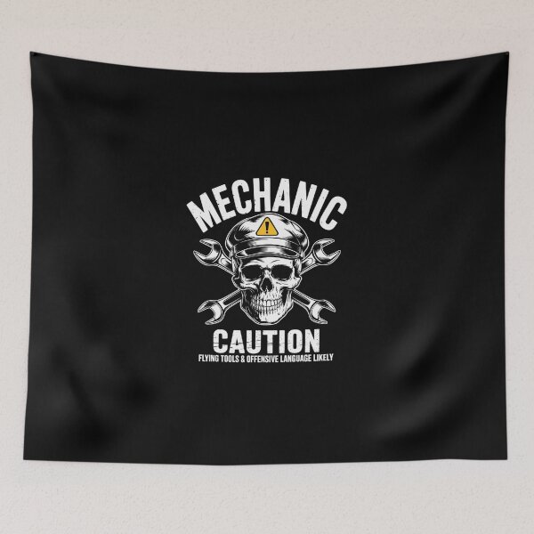 Item preview, Mechanic Flying Tools Wrench Car Auto Garage Men Dad designed and sold by SyntaxClaw.