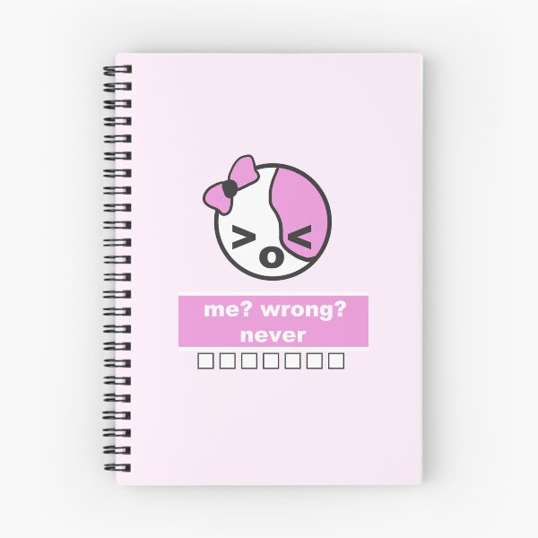 Item preview, Me? Wrong? Never - Cute Kawaii Text Design designed and sold by MoodyChaos.
