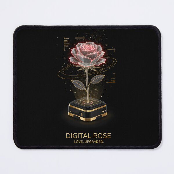 Item preview, Digital Rose – Holographic Futuristic Valentine (Sci-Fi Tech Romance) designed and sold by DarkScorpio.