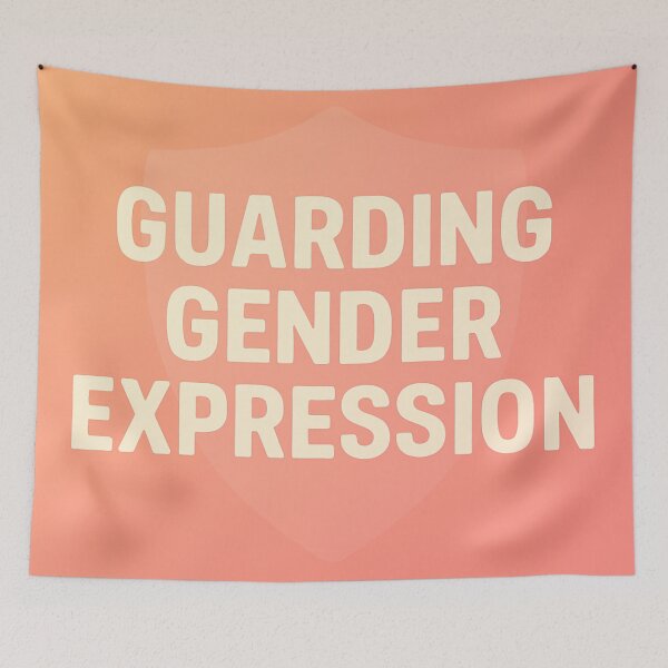 Item preview, Guarding Gender Expression – Pride Shield Graphic Design designed and sold by Langlearn Spatial.