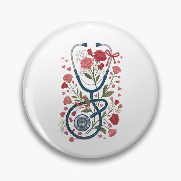 Item preview,  Floral Stethoscope designed and sold by Sweetvoilet.
