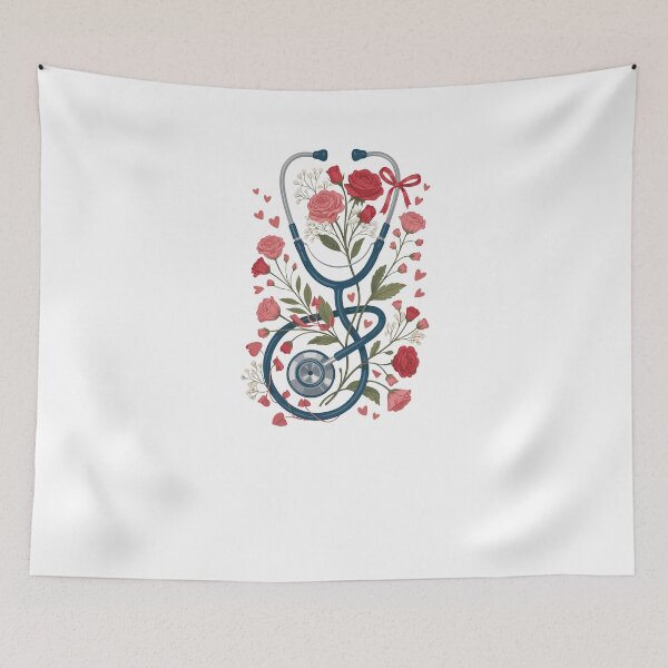 Item preview,  Floral Stethoscope designed and sold by Sweetvoilet.