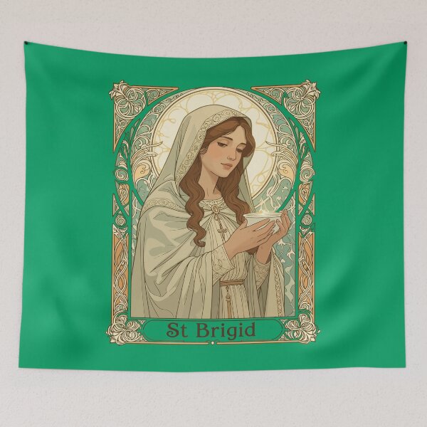 Item preview, St Brigid The Patron Of Dairy Workers designed and sold by taiche.