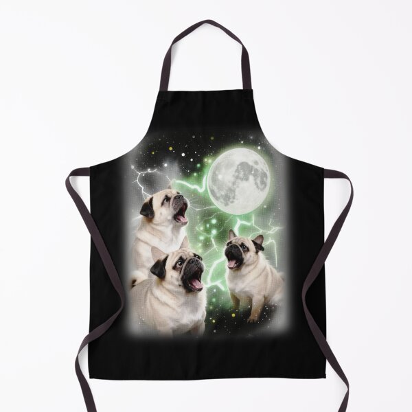 Item preview, Three Pug Dogs Under the Moon | Cute Funny Space Canines designed and sold by bngfx.