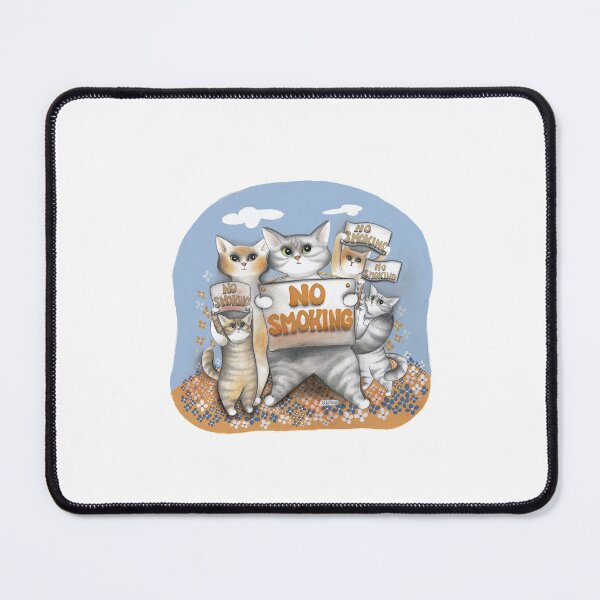 Item preview, Cats with signs: No smoking. By Evelyne Nicod designed and sold by gatteria.